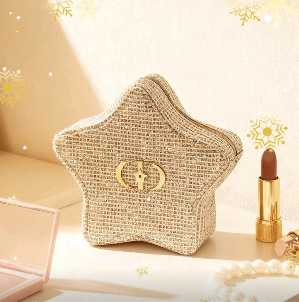 Christian Dior Golden Star Cosmetic Bag - Limited Edition